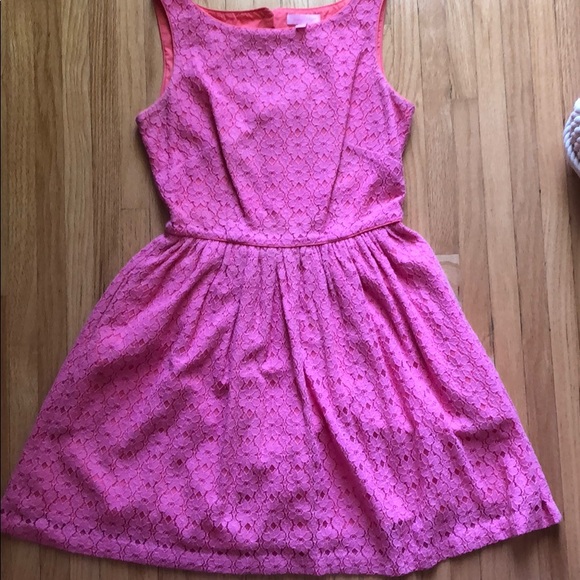 Lilly Pulitzer pink lace dress - Picture 7 of 7